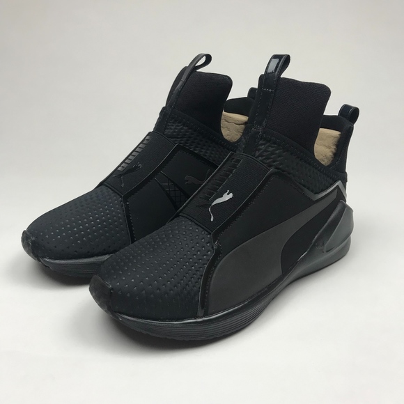 puma fierce quilted all black